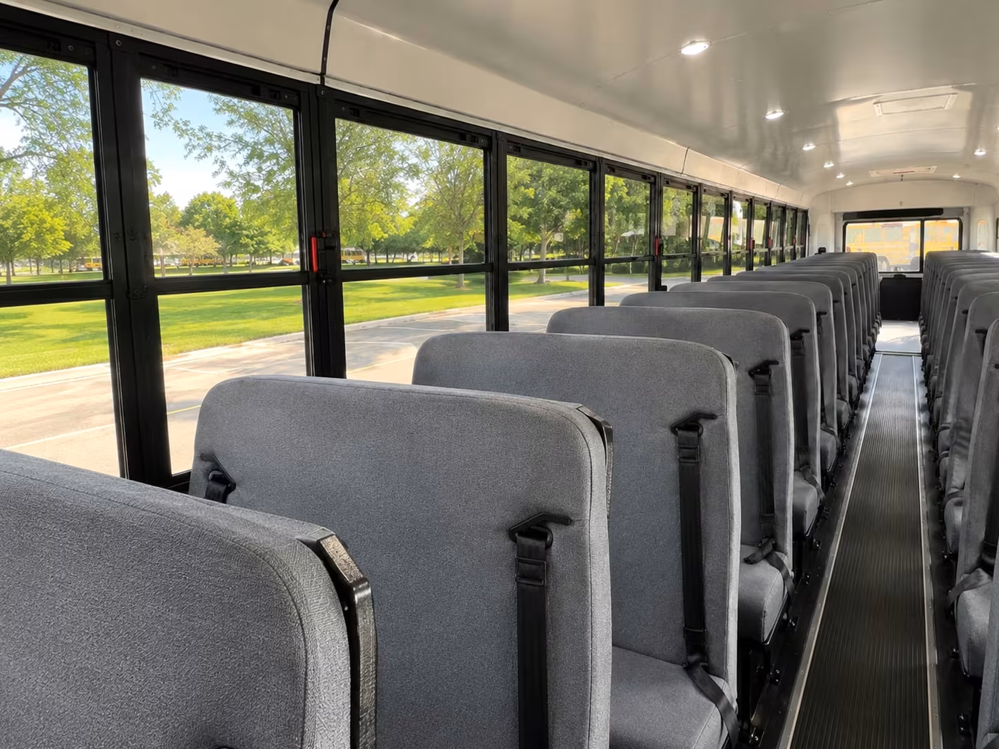 school bus inside